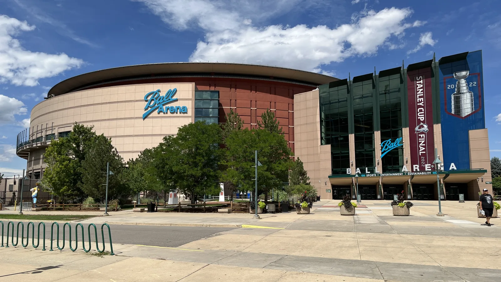 Exterior of Ball Arena in Denver