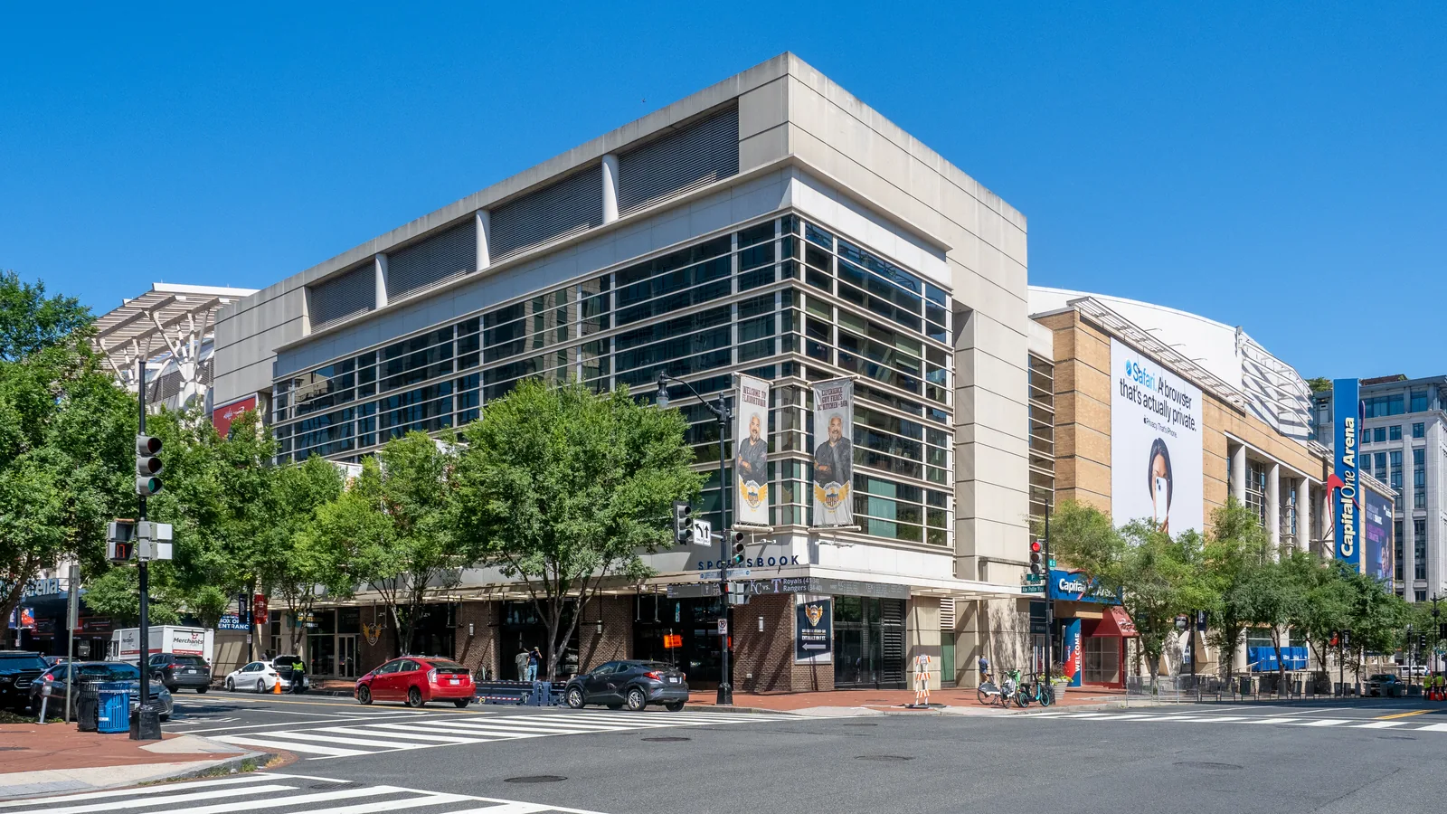 Exterior of Capital One Arena in Washington, D.C.