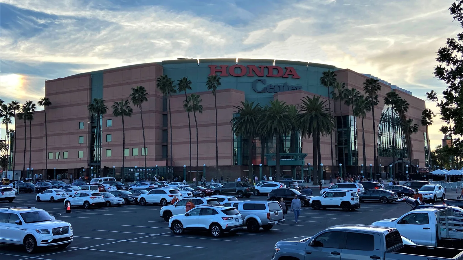 Exterior of Honda Center in Anaheim