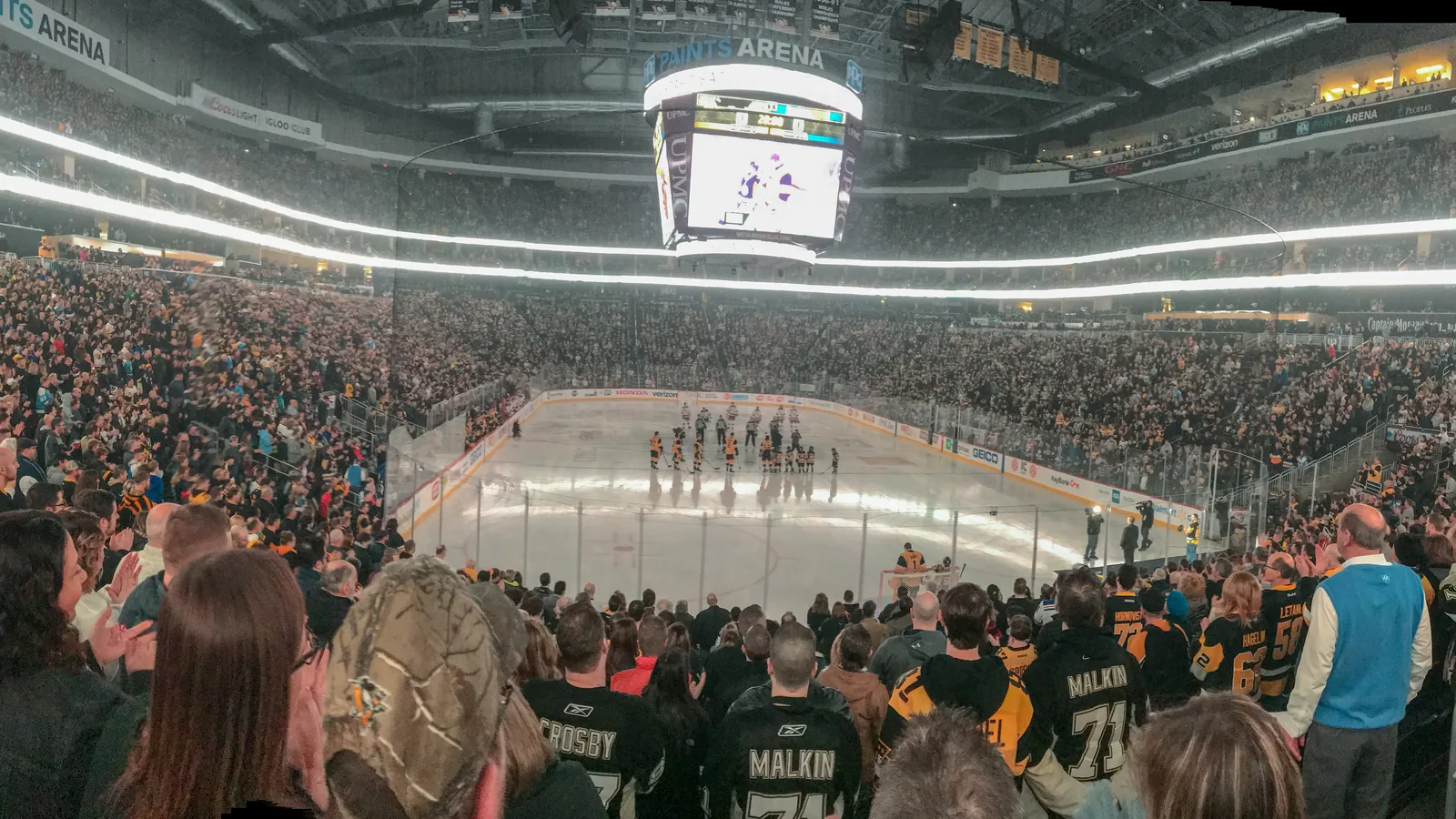 PPG Paints Arena seating bowl during a Pittsburgh Penguins game